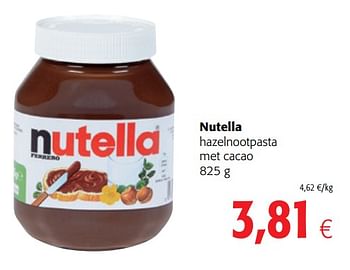 Promoties Nutella hazelnootpasta met cacao - Nutella - Geldig van 17/01/2018 tot 30/01/2018 bij Colruyt