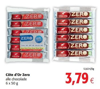 Promoties Côte d`or zero alle chocolade - Cote D'Or - Geldig van 17/01/2018 tot 30/01/2018 bij Colruyt