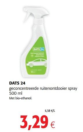 Promoties Dats 24 geconcentreerde ruitenontdooier spray - Dats 24 - Geldig van 17/01/2018 tot 30/01/2018 bij Colruyt