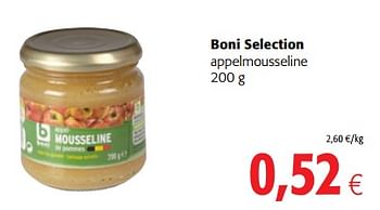 Promoties Boni selection appelmousseline - Boni - Geldig van 17/01/2018 tot 30/01/2018 bij Colruyt