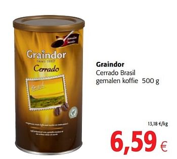 Promotions Graindor cerrado brasil gemalen koffie - Graindor - Valide de 17/01/2018 à 30/01/2018 chez Colruyt