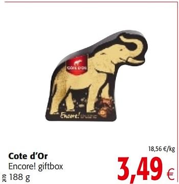 Promoties Cote d`or encore! giftbox - Cote D'Or - Geldig van 17/01/2018 tot 30/01/2018 bij Colruyt