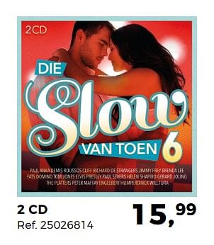 Promoties 2 cd de slow van toen - Huismerk - Supra Bazar - Geldig van 23/01/2018 tot 20/02/2018 bij Supra Bazar