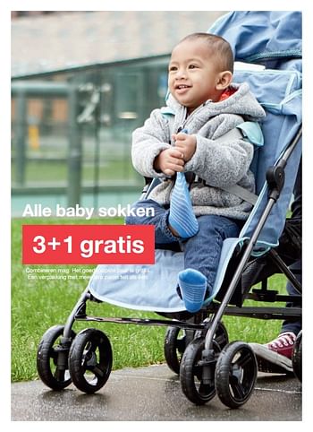 Promoties Alle baby sokken 3 + 1 gratis - Huismerk - Zeeman  - Geldig van 20/01/2018 tot 27/01/2018 bij Zeeman