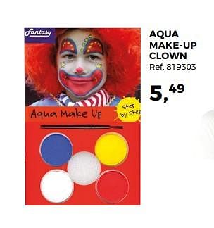 Promoties Aqua make-up clown - Fantasy - Geldig van 23/01/2018 tot 20/02/2018 bij Supra Bazar
