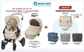 Promoties Wandelwagen nova + draagmand oria - Maxi-cosi - Geldig van 23/01/2018 tot 20/02/2018 bij Supra Bazar