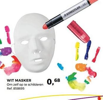 Promoties Wit masker - Huismerk - Supra Bazar - Geldig van 23/01/2018 tot 20/02/2018 bij Supra Bazar