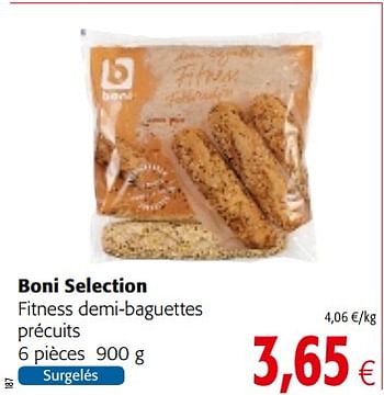 Promoties Boni selection fitness demi-baguettes précuits - Boni - Geldig van 17/01/2018 tot 30/01/2018 bij Colruyt