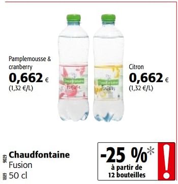 Promotions Chaudfontaine fusion - Chaudfontaine - Valide de 17/01/2018 à 30/01/2018 chez Colruyt