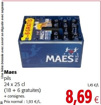 Promoties Maes pils - Maes - Geldig van 17/01/2018 tot 30/01/2018 bij Colruyt