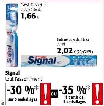 Promoties Signal tout l`assortiment - Signal - Geldig van 17/01/2018 tot 30/01/2018 bij Colruyt