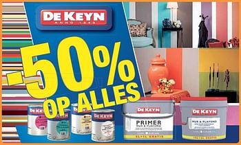 Promoties -50% op alles de keyn mur + plafond - De keyn - Geldig van 07/01/2018 tot 31/01/2018 bij Bouwcenter Frans Vlaeminck