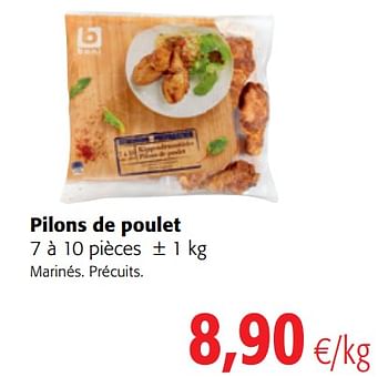Promotions Pilons de poulet - Boni - Valide de 17/01/2018 à 30/01/2018 chez Colruyt