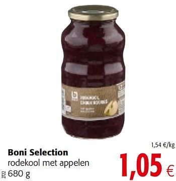 Promoties Boni selection rodekool met appelen - Boni - Geldig van 17/01/2018 tot 30/01/2018 bij Colruyt