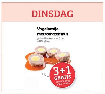 Promoties Vogelnestje met tomatensaus - Huismerk - Buurtslagers - Geldig van 19/01/2018 tot 01/02/2018 bij Buurtslagers