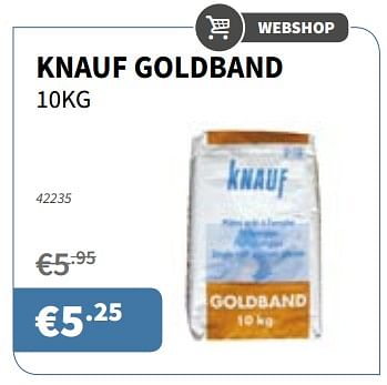 Promotions Knauf goldband - Knauf - Valide de 18/01/2018 à 31/01/2018 chez Cevo Market