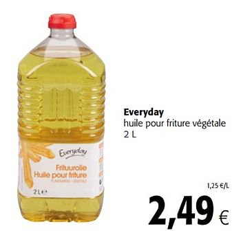 Promotions Everyday huile pour friture végétale - Everyday - Valide de 17/01/2018 à 30/01/2018 chez Colruyt