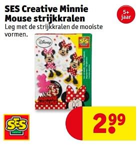 Promoties Ses creative minnie mouse strijkkralen - SES - Geldig van 23/01/2018 tot 28/01/2018 bij Kruidvat