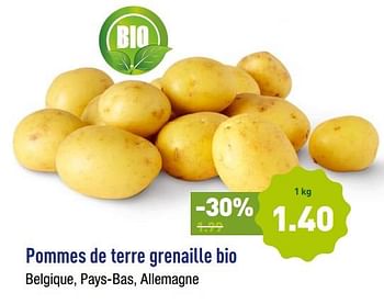 Promotions Pommes de terre grenaille bio - Produit maison - Aldi - Valide de 22/01/2018 à 27/01/2018 chez Aldi