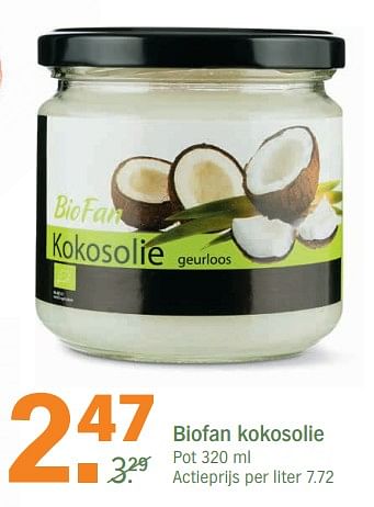 Huismerk - Heijn Biofan kokosolie - Albert Heijn