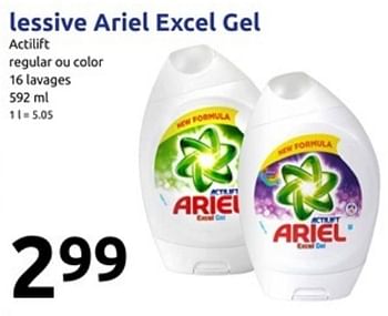 Lessive Ariel Excel Gel 16 lavages 592ml