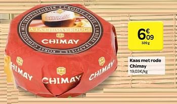 Promoties Kaas met rode chimay - Chimay - Geldig van 24/01/2018 tot 05/02/2018 bij Carrefour