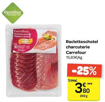Promoties Racletteschotel charcuterie carrefour - Huismerk - Carrefour  - Geldig van 24/01/2018 tot 05/02/2018 bij Carrefour