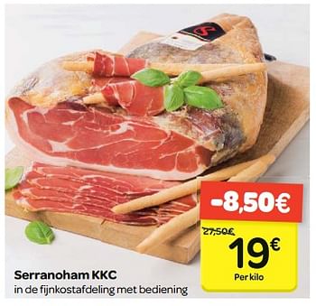 Promoties Serranoham kkc - Huismerk - Carrefour  - Geldig van 24/01/2018 tot 05/02/2018 bij Carrefour