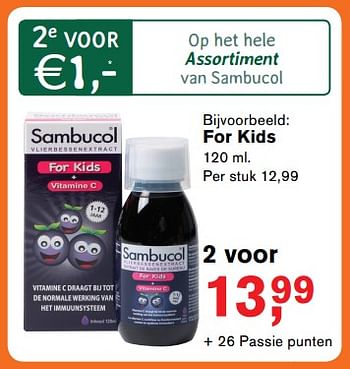 Promoties For kids - Sambucol - Geldig van 22/01/2018 tot 11/02/2018 bij Holland & Barret