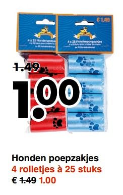 Wibra promotie: Honden poepzakjes - Huismerk - Wibra (Dieren & Toebehoren)  - Geldig tot 03/02/18 - PromoButler