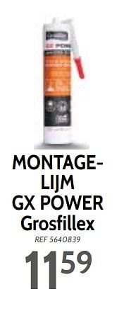 Promoties Montagelijm gx power grosfillex - Grosfillex - Geldig van 06/02/2018 tot 19/02/2018 bij BricoPlanit