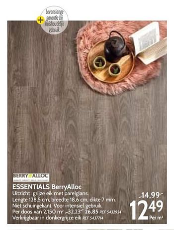 Promoties Essentials berryalloc - Berry Alloc - Geldig van 06/02/2018 tot 19/02/2018 bij BricoPlanit