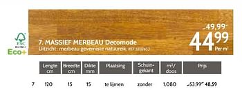 Promoties Massief merbeau decomode - DecoMode - Geldig van 06/02/2018 tot 19/02/2018 bij BricoPlanit