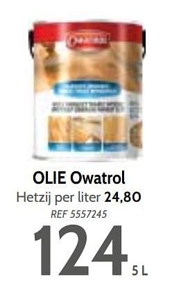 Promoties Olie owatrol - Owatrol - Geldig van 06/02/2018 tot 19/02/2018 bij BricoPlanit