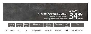 Promoties Pureloc pro berryalloc - Berry Alloc - Geldig van 06/02/2018 tot 19/02/2018 bij BricoPlanit