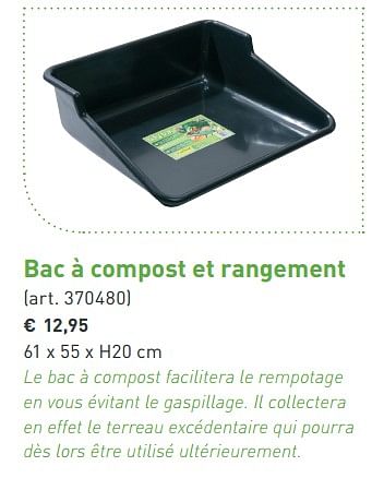 Promotions Bac à compost et rangement - ACD - Valide de 15/01/2018 à 15/06/2018 chez Aveve