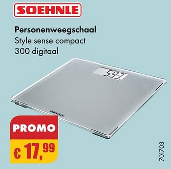 Promoties Personenweegschaal style sense compact - Soehnle - Geldig van 05/02/2018 tot 30/03/2018 bij Multi Bazar
