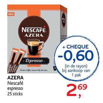 Promoties Azera nescafé - Nescafe - Geldig van 31/01/2018 tot 13/02/2018 bij Alvo