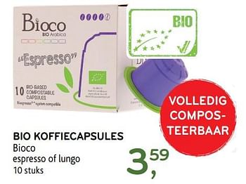 Promoties Bio koffiecapsules bioco - Bioco - Geldig van 31/01/2018 tot 13/02/2018 bij Alvo