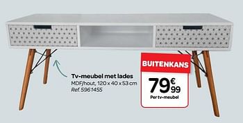 Carrefour  promotie Tv  meubel met lades Huismerk 