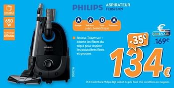Promotions Philips aspirateur fc8578-09 - Philips - Valide de 01/02/2018 à 25/02/2018 chez Krefel