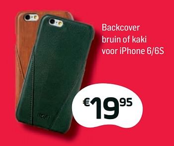 Promoties Azuri backcover bruin of kaki voor iphone 6-6s - Azuri - Geldig van 01/02/2018 tot 28/02/2018 bij Base