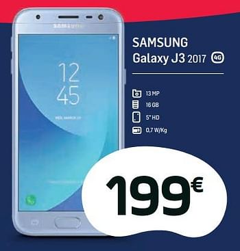 Promotions Samsung galaxy j3 2017 - Samsung - Valide de 01/02/2018 à 28/02/2018 chez Base