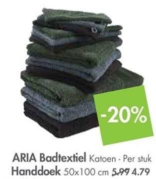 Promoties Aria badtextiel handdoek - Huismerk - Casa - Geldig van 29/01/2018 tot 25/02/2018 bij Casa