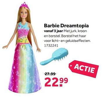 Promoties Barbie dreamtopia - Mattel - Geldig van 29/01/2018 tot 18/02/2018 bij Bart Smit