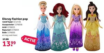 Promoties Disney fashion pop assepoester - Disney Princess - Geldig van 29/01/2018 tot 18/02/2018 bij Bart Smit
