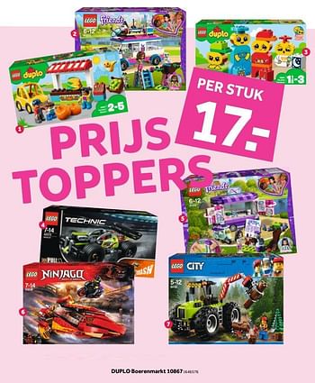 Promoties Duplo boerenmarkt 10867 - Lego - Geldig van 29/01/2018 tot 18/02/2018 bij Bart Smit