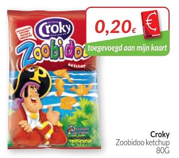 Promoties Croky zoobidoo ketchup - Croky - Geldig van 01/02/2018 tot 28/02/2018 bij Intermarche
