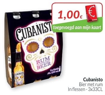 Promoties Cubanisto bier met rum - Cubanisto - Geldig van 01/02/2018 tot 28/02/2018 bij Intermarche