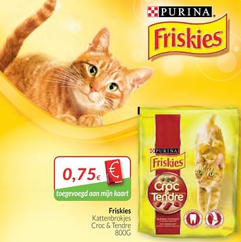 Promoties Friskies kattenbrokjes croc + tendre - Purina - Geldig van 01/02/2018 tot 28/02/2018 bij Intermarche